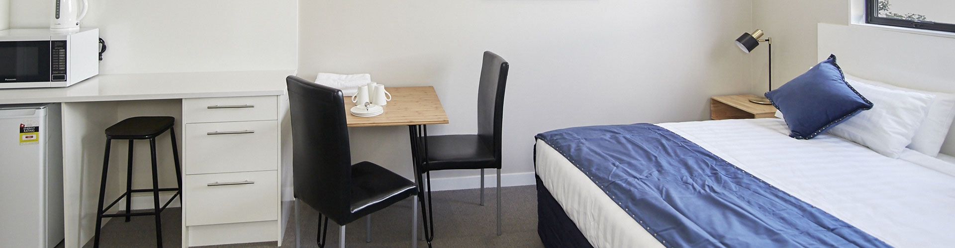 all rooms have microwave, fridge and tea/coffee-making facilities